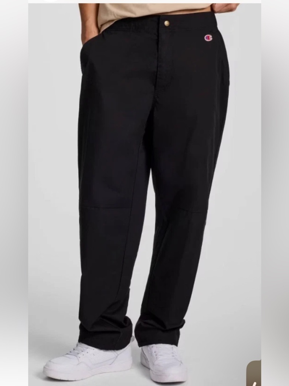 Champion Men's Black Homeroom Cinched Woven Pants Size S
